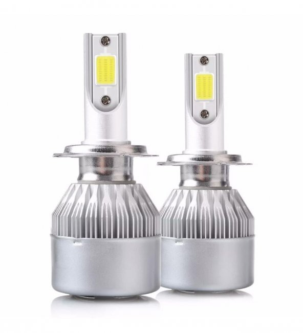 C6 Led Zenon HB3-9005 Led Xenon 36w 7600lm 6500k Far Ampülü Led Işık 2 ADET F-seri-GRİ - 4