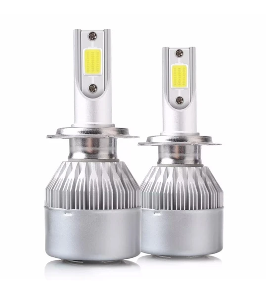 C6 Led Zenon H27 Led Xenon 48 Watt 10800lm 6000k Far Ampülü Led Işık BEYAZ RENK IŞIK - Resim 4