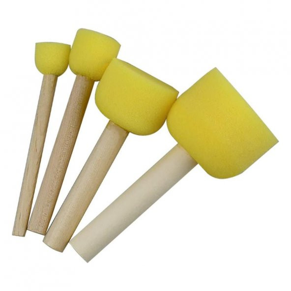 Ponpon Tampon Sünger Fırça Seti 4 Lü 1 Paket Artlantis Sünger Tampon 4 lü 1 Paket