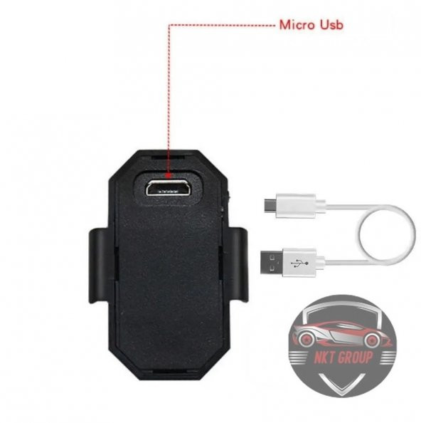 NKT GROUP Rgb Motosiklet Drone Bisiklet Otomotiv Çakar Şarjlı Kablosuz Mini Led Lamba- 7 Renk - 5