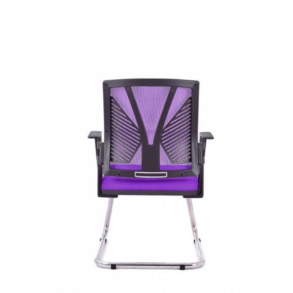 Herkese Mobilya Savona Mor Fileli Bekleme Koltuğu Ofis Koltuğu - 2