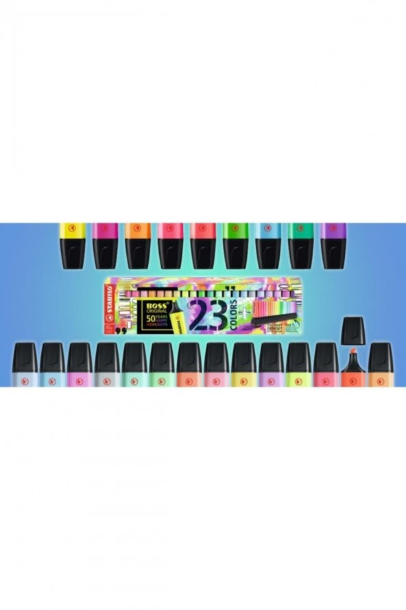 Stabilo Boss Original Fosforlu Kalem 23lü Seti 7023-314280 - 4