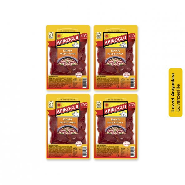 Apikoğlu Parça Pastırma 80gr 4lü