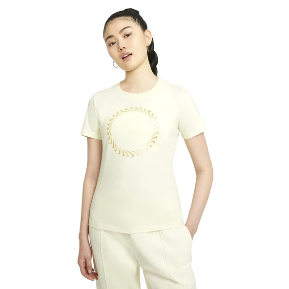 Nike DD1230-113 W NSW Tee Icon Clash Kadın Günlük Tişört