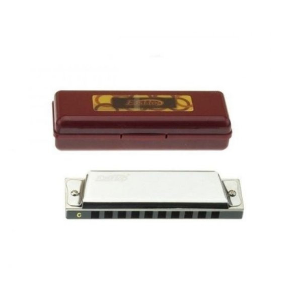 EAST TOP T10 Paslanmaz Çelik Gövde / 10 Delikli / Gümüş-Altın Renk Harmonica - 3