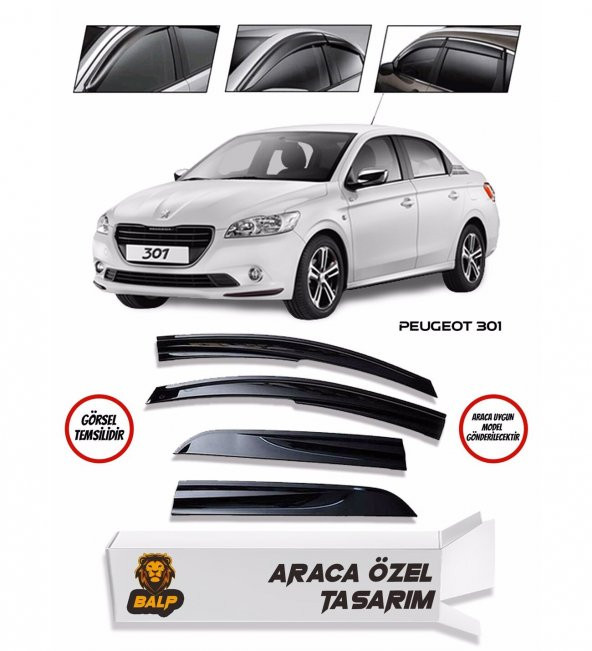 Peugeot 301 Cam Rüzgarlığı 4lü - 4