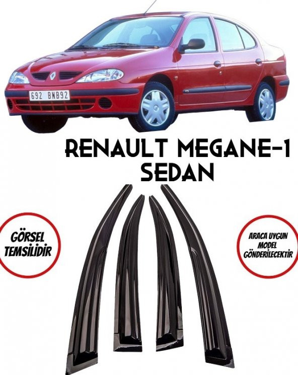 Renault Megane 1 Cam Rüzgarlığı 4lü