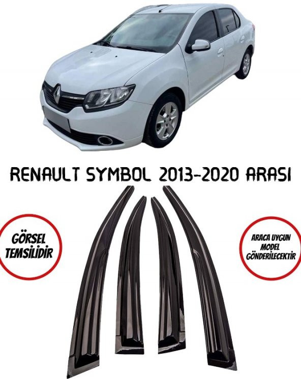 Renault Symbol Cam Rüzgarlığı 4lü 2013-2020
