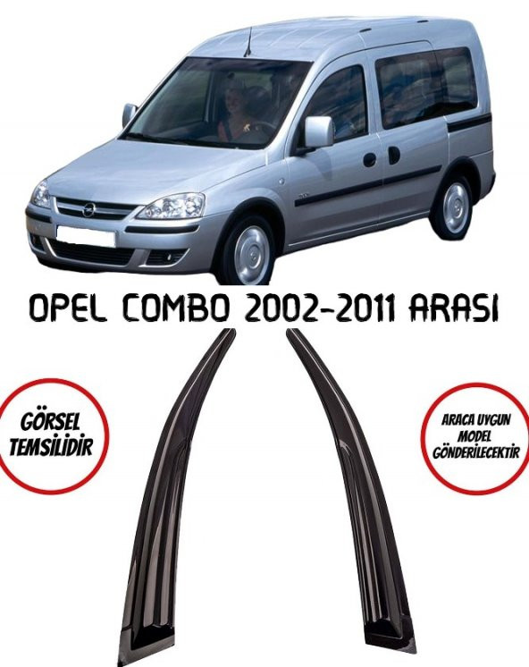 Opel Combo C Cam Rüzgarlığı 2li 2001-2012 Arası