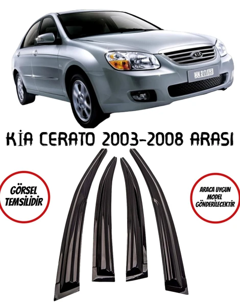 Balp Kia Cerato Cam Rüzgarlığı 4lü Takım 2004-2008 Arası
