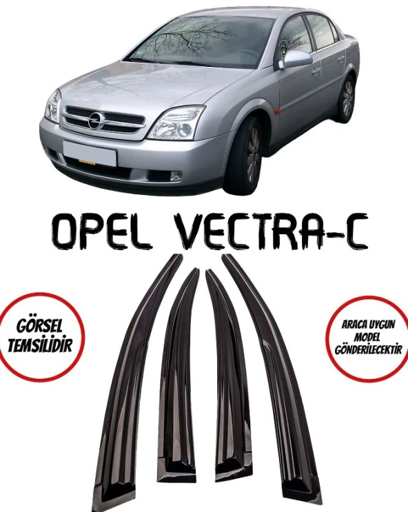 Opel Vectra C Cam Rüzgarlığı 4lü