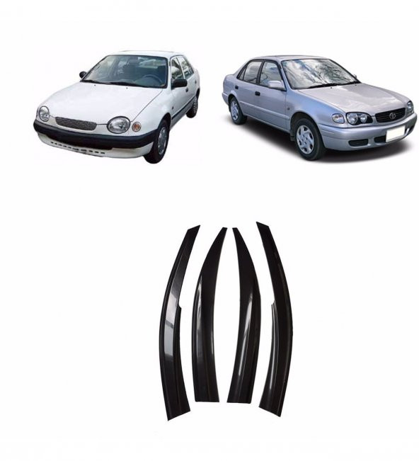 Toyota Corolla Cam Rüzgarlığı 4lü 1999-2001 Arası