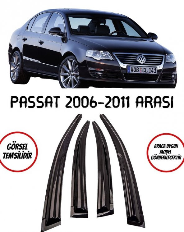 Volkswagen Passat Cam Rüzgarlığı 4lü 2006-2011 Arası