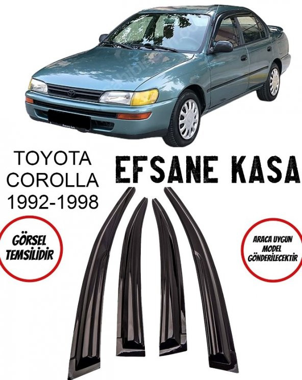 Toyota Corolla Cam Rüzgarlığı 4lü 1992-1998 Arası