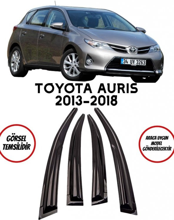 Toyota Auris Cam Rüzgarlığı 4lü 2013 ve Üzeri