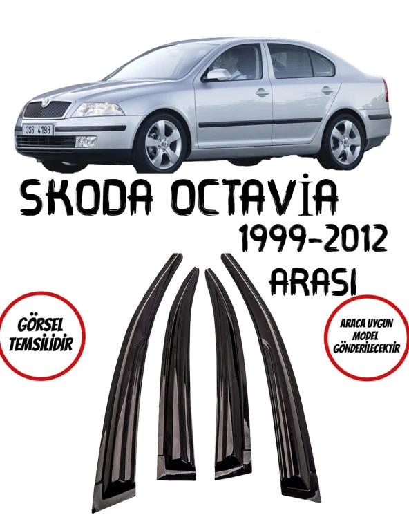 Skoda Octavia Cam Rüzgarlığı 4lü 1999-2012 Arası