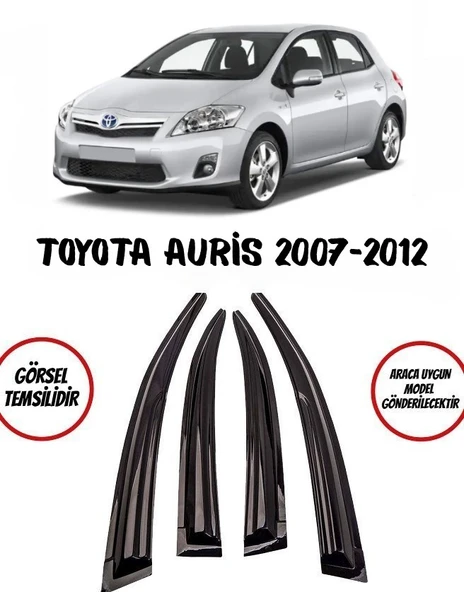 Toyota Auris Cam Rüzgarlığı 4lü 2007-2010 Arası