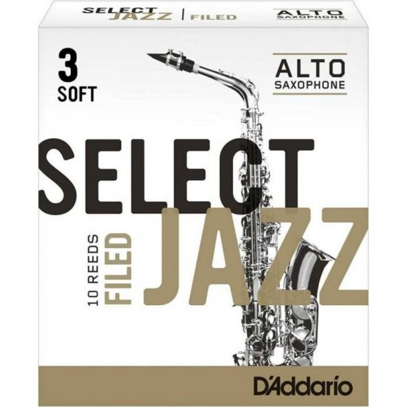 D\'Addario Woodwinds Select Jazz Alto Saksafon Kamışı No:3 Soft