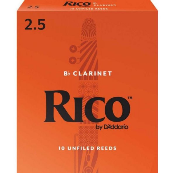 D\'Addario Woodwinds Rico RCA1025 Sib Klarnet Kamışı No:2.5