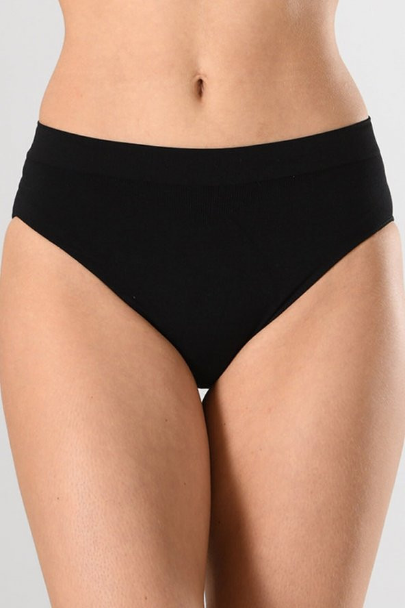Miss Fit Kadın Brazilian Külot Slip Örme Seamless Dikişsiz Soft Basic 1007 - 1
