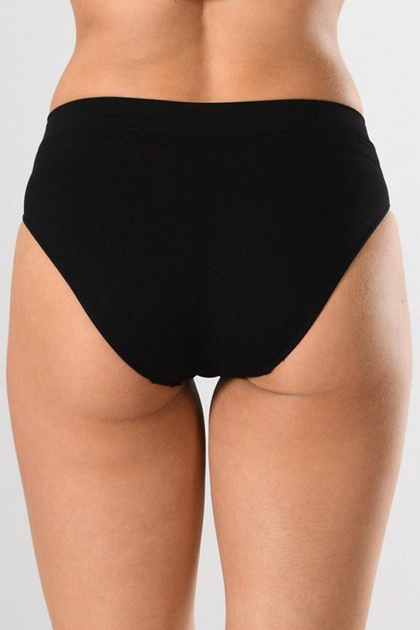 Miss Fit Kadın Brazilian Külot Slip Örme Seamless Dikişsiz Soft Basic 1007 - 2