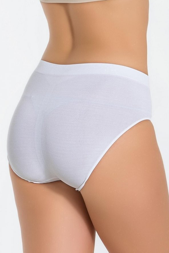 Miss Fit Kadın Brazilian Külot Slip Örme Seamless Dikişsiz Soft Basic 1007 - 4