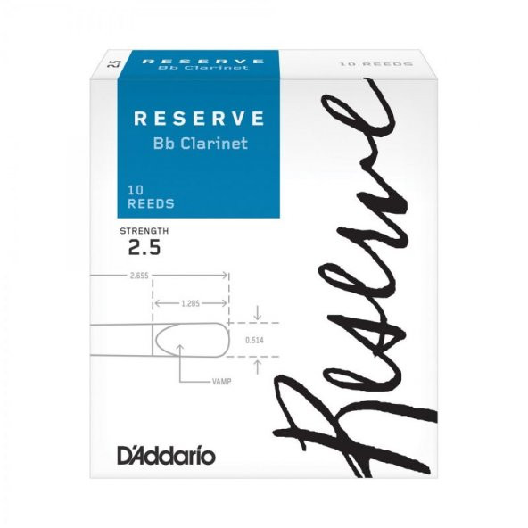 D\'Addario Woodwinds Reserve DCR1025 Sib Klarnet Kamışı No:2.5 - 2