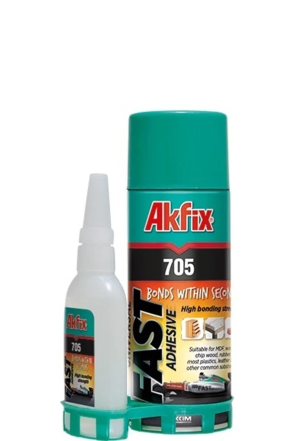 Akfix 705 MDF Hızlı Yapıştırıcı 400 ml + 100 gr Tekli