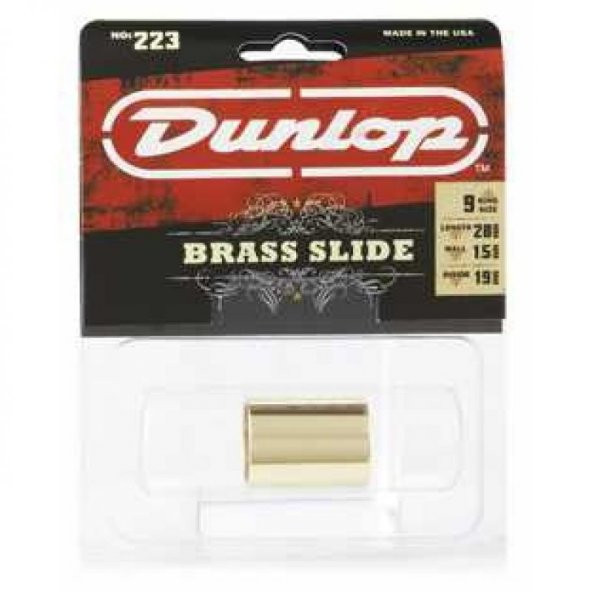 Jim Dunlop 223SI Brass Medium Slide ürün görseli 1