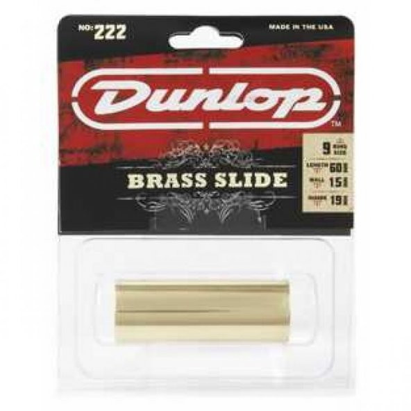 Jim Dunlop 222SI Brass Medium Slide ürün görseli 1