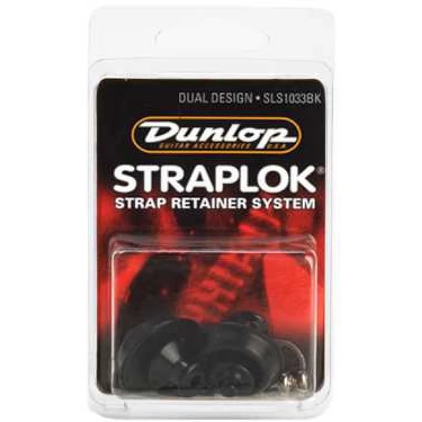 Jim Dunlop Straplok Dual Design Black Askı Kilidi