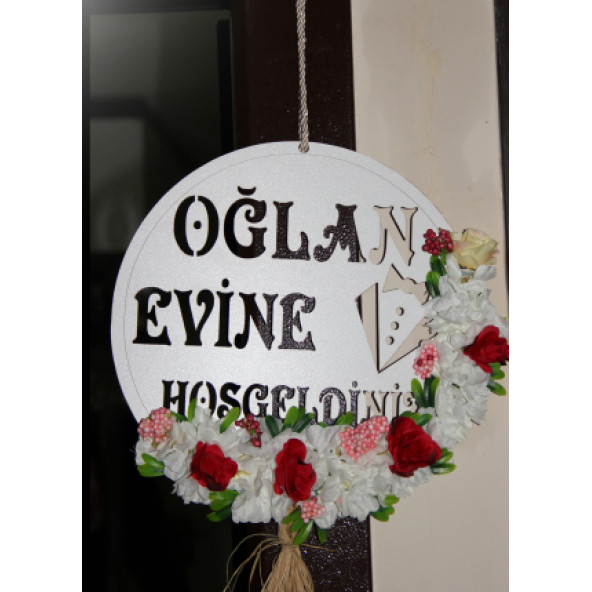 OĞLAN EVİ AHŞAP SÜS - DÜĞÜN KINA NİŞAN KIZ 30CM - 3