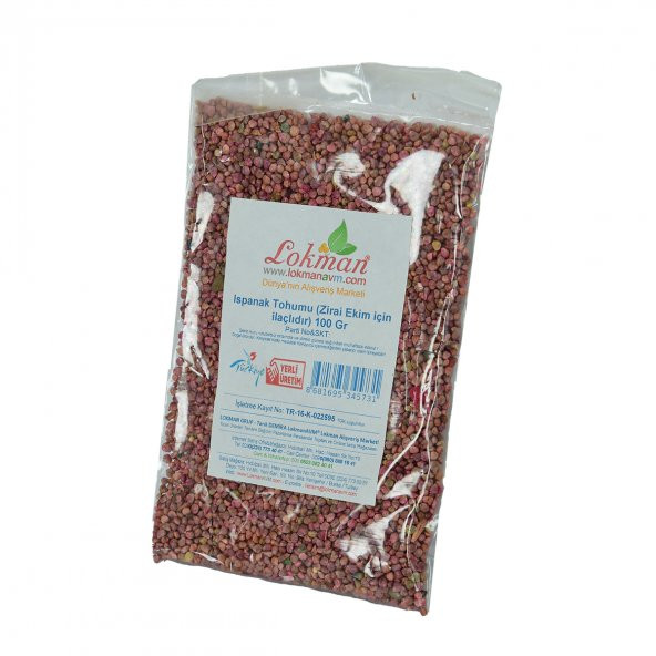 LokmanAVM Ispanak Tohumu (Zirai Ekim için ilaçlıdır) 100 Gr Paket - 4