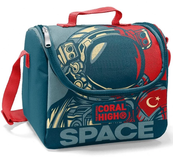 Coral High Lacivert Astronot Erkek Çocuk İlkokul Çanta Seti - Sırt Çantası+Beslenme+Kalemlik - 3