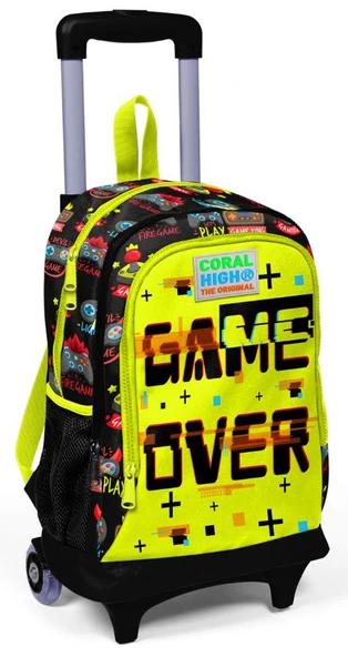 Coral High Game Over Erkek Çocuk Çekçek Çanta Seti - Işıklı Tekerlekler - 2