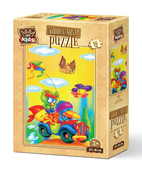 Art Kids Çılgın Uçurtmacılar 16 Parça Ahşap Puzzle ürün görseli
