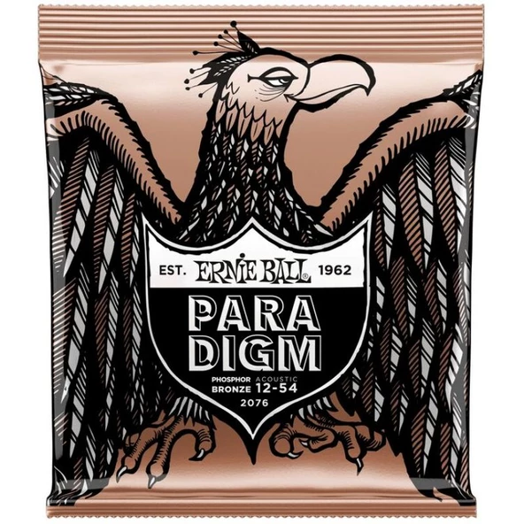 ERNIE BALL P02076 Paradigm Medium Light Fosfor Bronz 12-54 Akustik Gitar Tel Seti - Resim 2