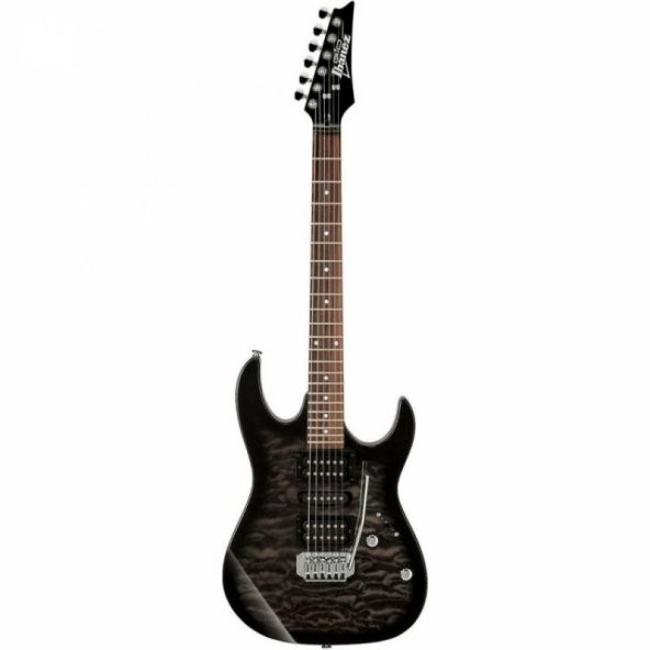 Ibanez GRX70QA-TKS Transparent Black Sunburst Elektro Gitar ürün görseli 1