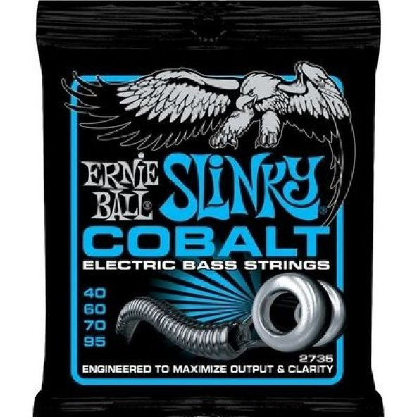 Ernie Ball P02735 Cobalt Extra Slinky Bas Gitar Teli - Resim 2