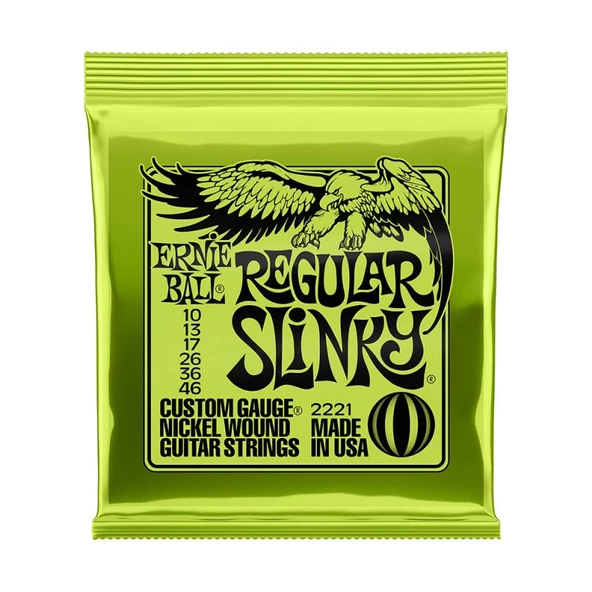 Ernie Ball P02221 Regular Slinky Nickel 10-46 Elektro Gitar Teli - 2