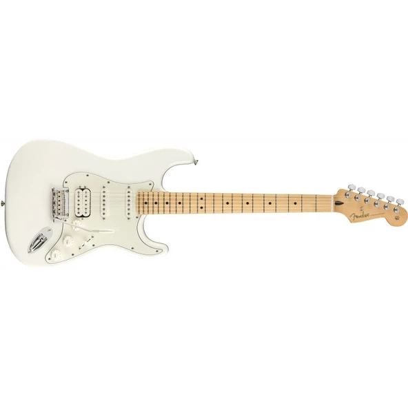 Fender Player Stratocaster HSS Akçaağaç Klavye Polar White Elektro Gitar