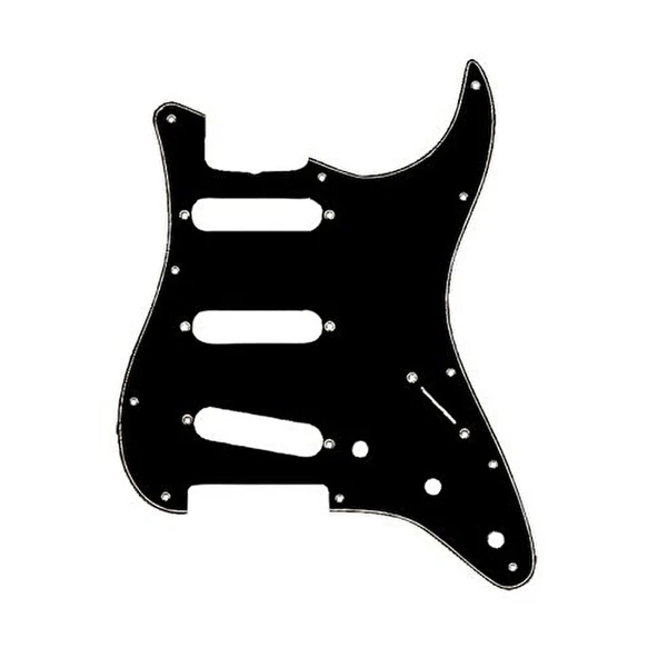 Fender Pickguard Stratocaster S/S/S 11-Hole Mount B/W/B 3-Ply Pickguard - Resim 2