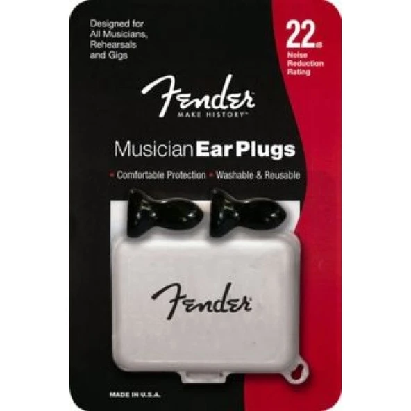 Fender Musician Series Ear Plugs Black Kulak Tıkacı