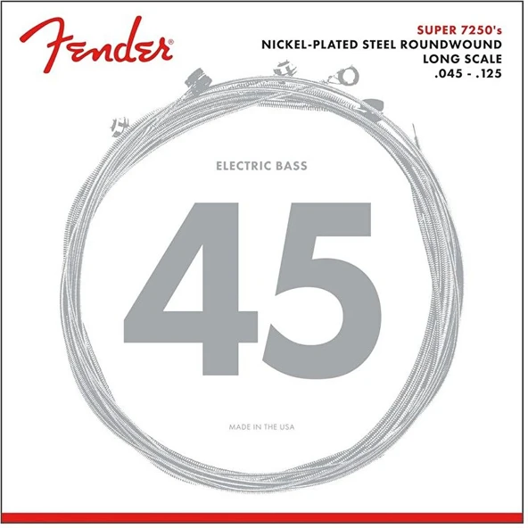 Fender 7250 Nickel Plated Steel Long Scale 7250-5M .045-.125 Bas Gitar Teli - 2