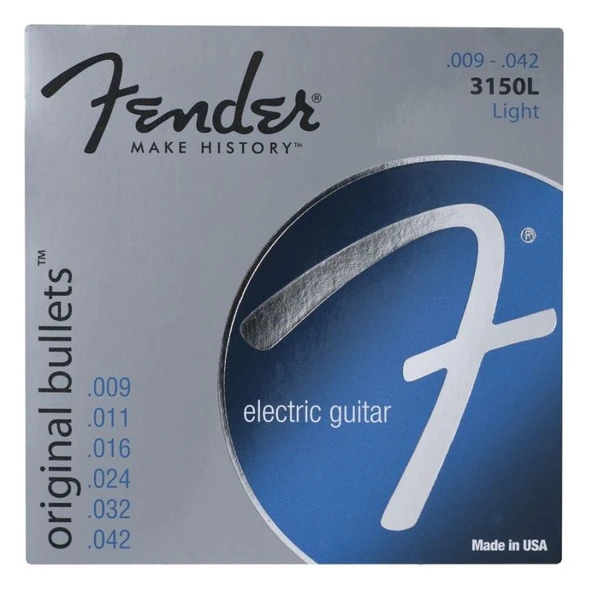 Fender Original Bullet 3150L Pure Nickel .009-.042 Elektro Gitar Teli