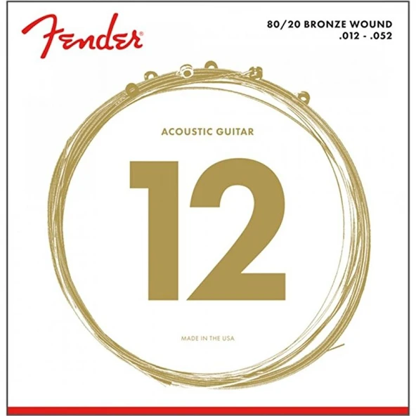 Fender 80/20 Bronze 70L 12-52 Akustik Gitar Teli - 2