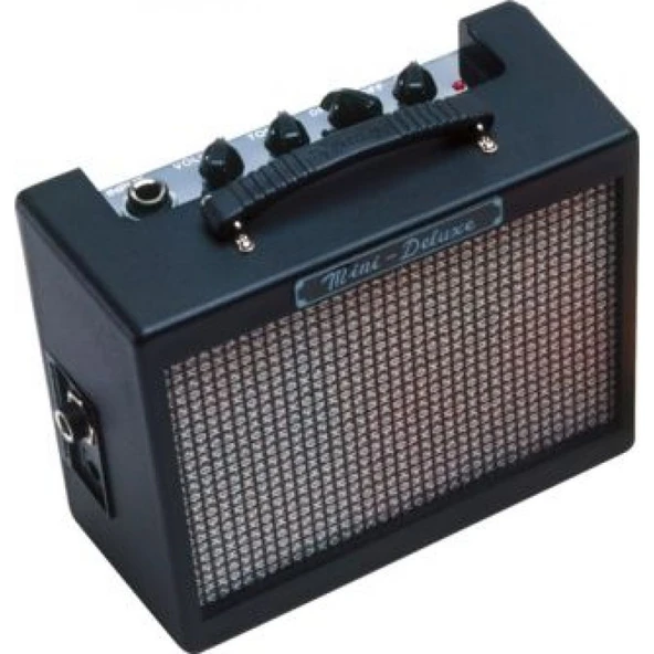 Fender MD20 Mini Deluxe Black Pilli Elektro Gitar Amfisi