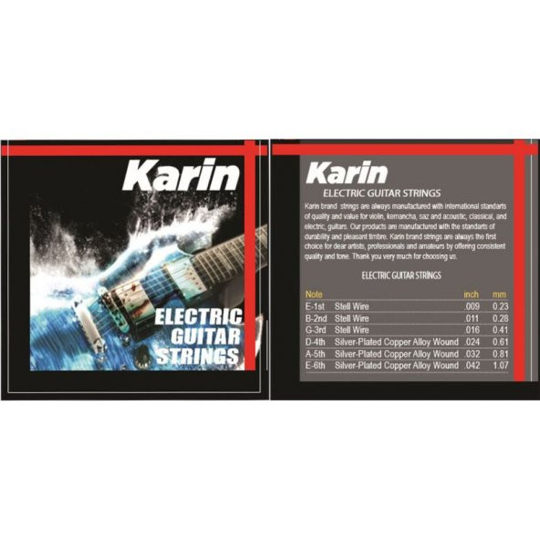 Karin Strings K506 - Elektro Gitar Teli ürün görseli 1