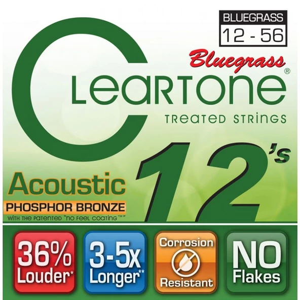 CLEARTONE 7423 Phosphor Bronze  12 Telli  Akustik Gitar Teli ürün görseli 1