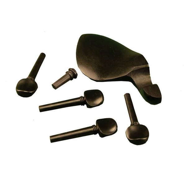 LE MANS EB-100 (Burgu,Çenelik,Kuyruk,Pim) Abanoz Keman Aksesuar Seti ürün görseli 1